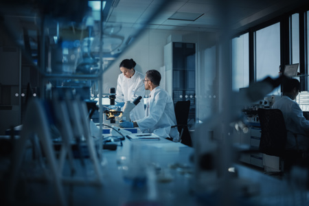 People working in the laboratory